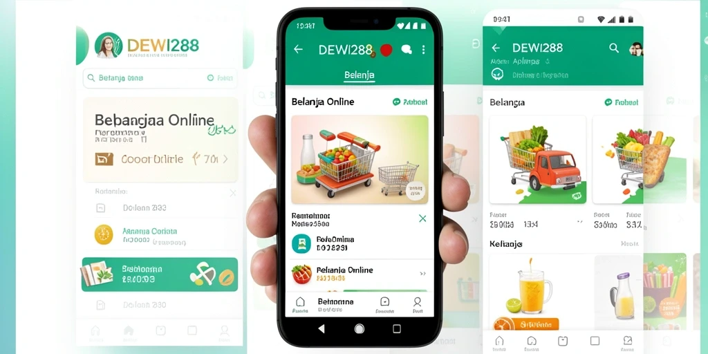 Antarmuka DEWI288 yang memudahkan belanja online.