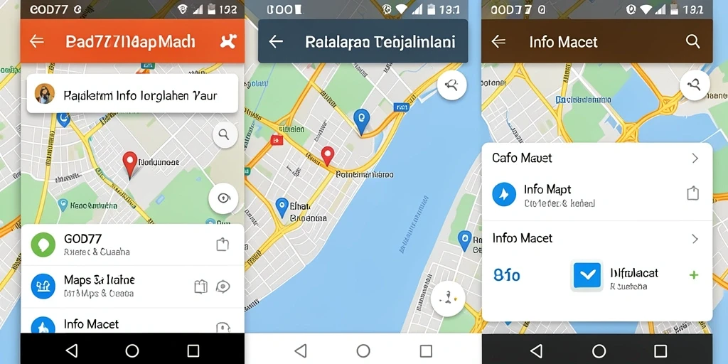 Antarmuka GOD77 menampilkan informasi kemacetan yang jelas dan informatif.