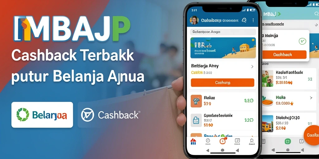 Antarmuka aplikasi IMBAJP yang intuitif untuk cashback.