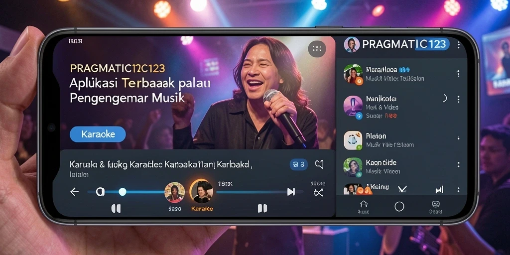 Tampilan antarmuka PRAGMATIC123 yang menarik dan interaktif untuk karaoke.