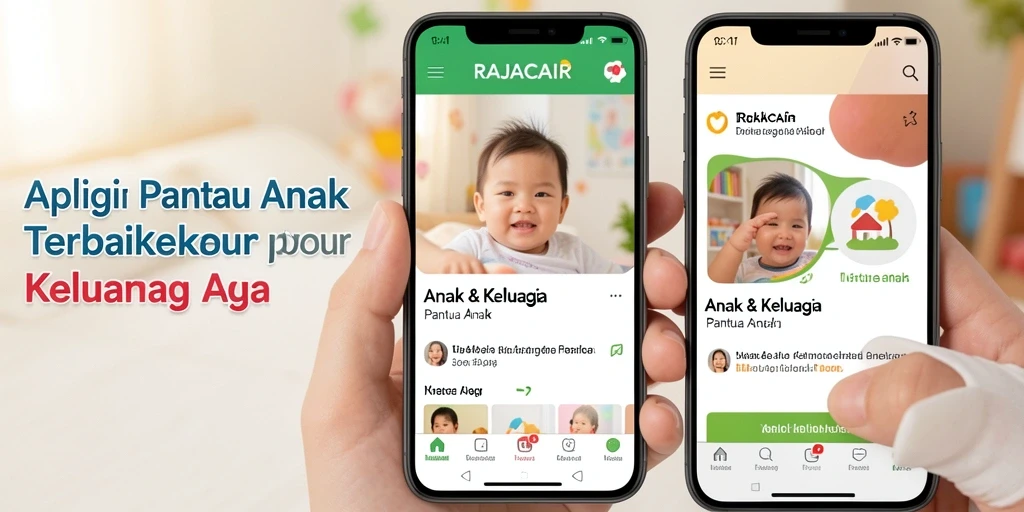 Tampilan antarmuka RAJACAIR untuk memantau aktivitas anak.